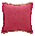 Housse coussin Kasia rouge fraise Antilo