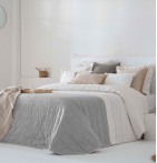 Couvre lit matelassé Zia gris Antilo