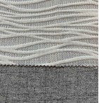 Couvre-lit matelassé et ses housses coussins Devi gris Antilo - Blancollection