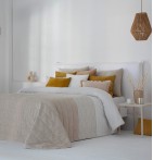 Couvre lit matelassé Devi lin Antilo