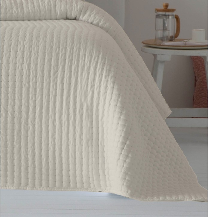 Boutis Azara beige clair Antilo - Blancollection