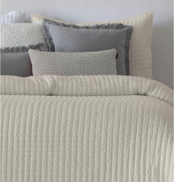 Boutis Azara beige clair Antilo - Blancollection