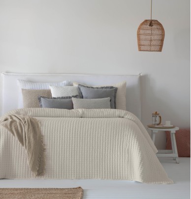 Boutis Azara beige clair Antilo