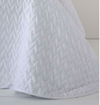 Couvre-lit matelassé Lorea blanc Antilo - Blancollection