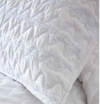 Couvre-lit matelassé Lorea blanc Antilo - Blancollection
