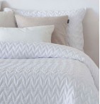 Couvre-lit matelassé Lorea blanc Antilo - Blancollection