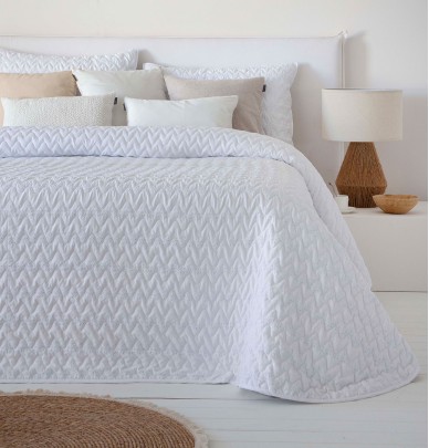 Couvre lit Lorea blanc Antilo
