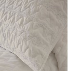 Couvre-lit matelassé Lorea beige Antilo - Blancollection