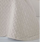 Couvre-lit matelassé Lorea beige Antilo - Blancollection