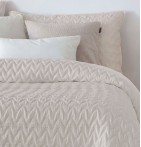 Couvre-lit matelassé Lorea beige Antilo - Blancollection