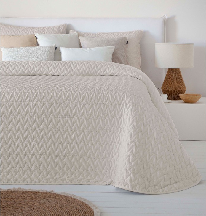 Couvre lit Lorea beige Antilo Couvre lit Lorea beige Antilo