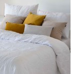Couvre-lit matelassé Mireya blanc Antilo - Blancollection