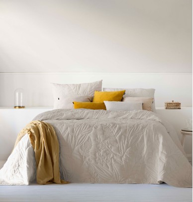 Couvre lit matelassé Mireya beige Antilo