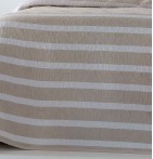 Jeté de lit réversible Mambo beige Antilo - Blancollection