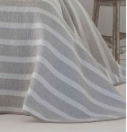 Jeté de lit réversible Mambo gris Antilo - Blancollection
