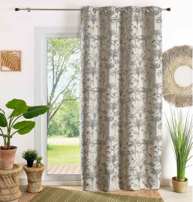 Rideau jacquard Oasis lin Qabane