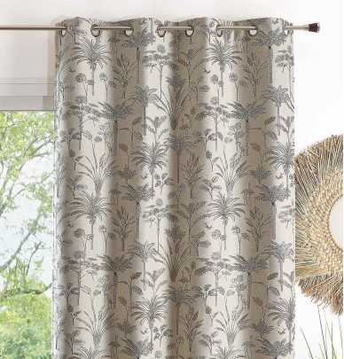 Rideau jacquard Oasis lin Qabane