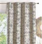 Rideau jacquard Oasis lin Qabane - Blancollection