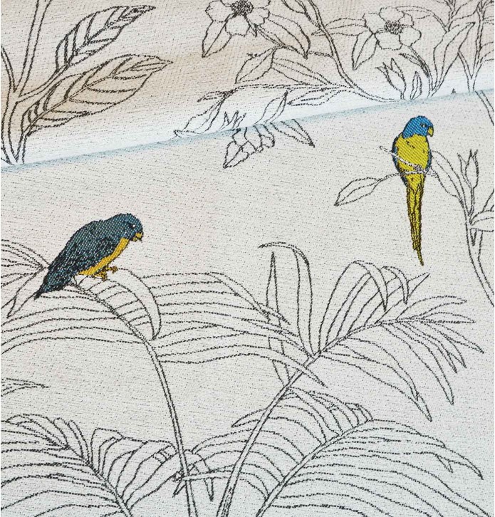 Rideau jacquard Rio Qabane - Blancollection