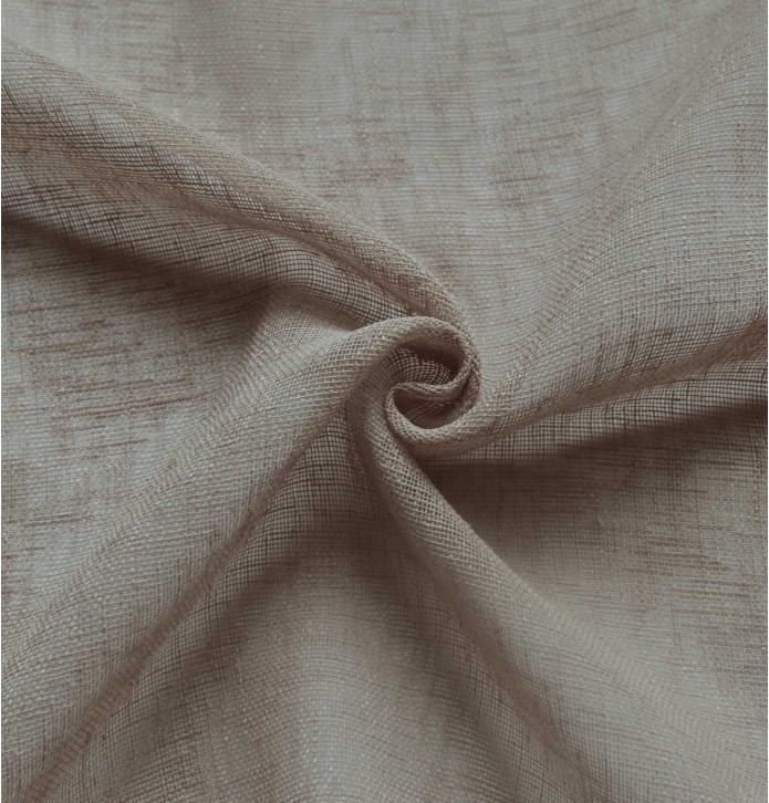 Voilage étamine Matière beige Qabane - Blancollection