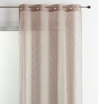 Voilage étamine Matière beige Qabane - Blancollection