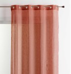 Voilage étamine Matière rose thé Qabane - Blancollection
