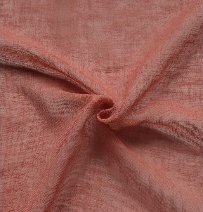 Voilage étamine Matière rose thé Qabane - Blancollection