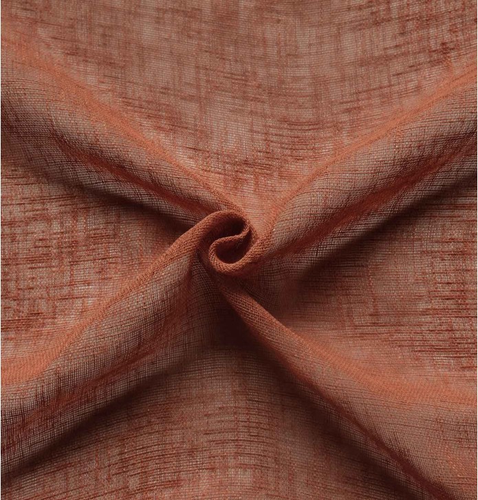 Voilage étamine Matière terracota Qabane - Blancollection