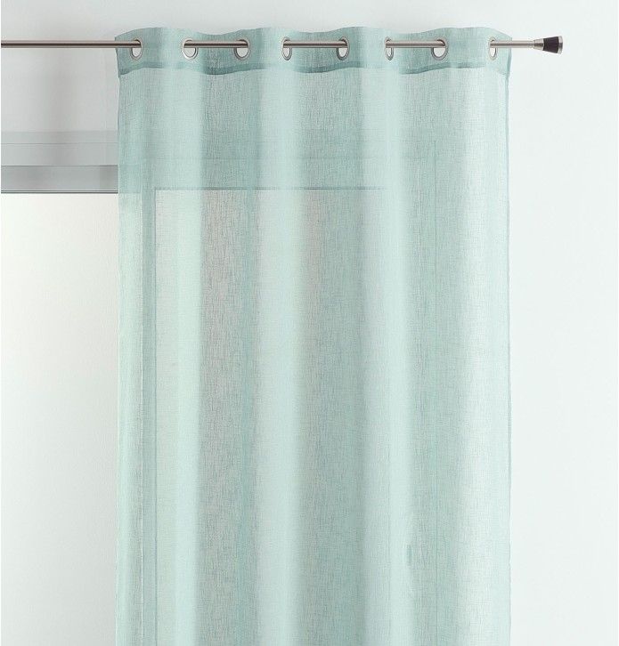 Voilage étamine Matière aqua Qabane - Blancollection