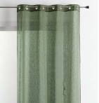 Voilage étamine Matière olive Qabane - Blancollection