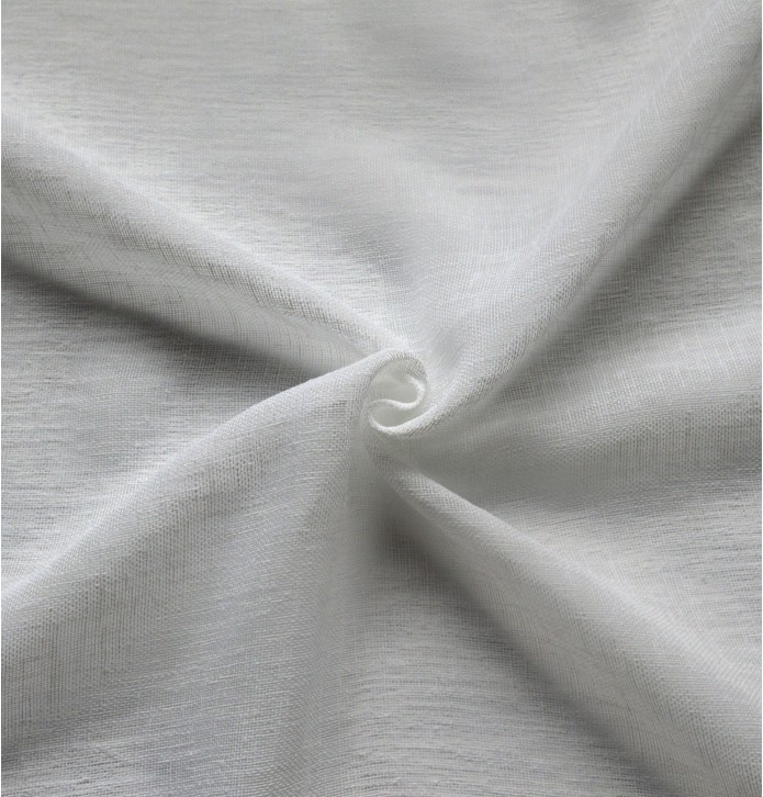 Voilage étamine Matière blanc Qabane - Blancollection