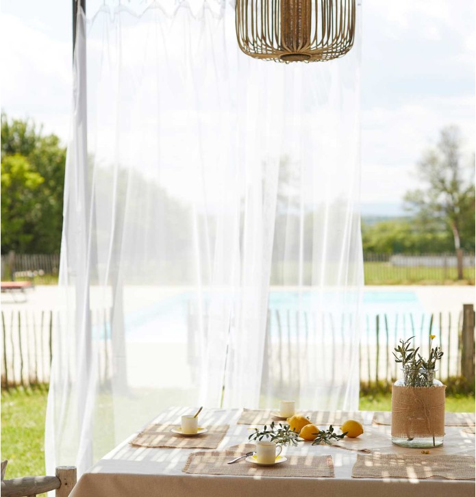 Voilage moustiquaire Mosquito Qabane - Blancollection