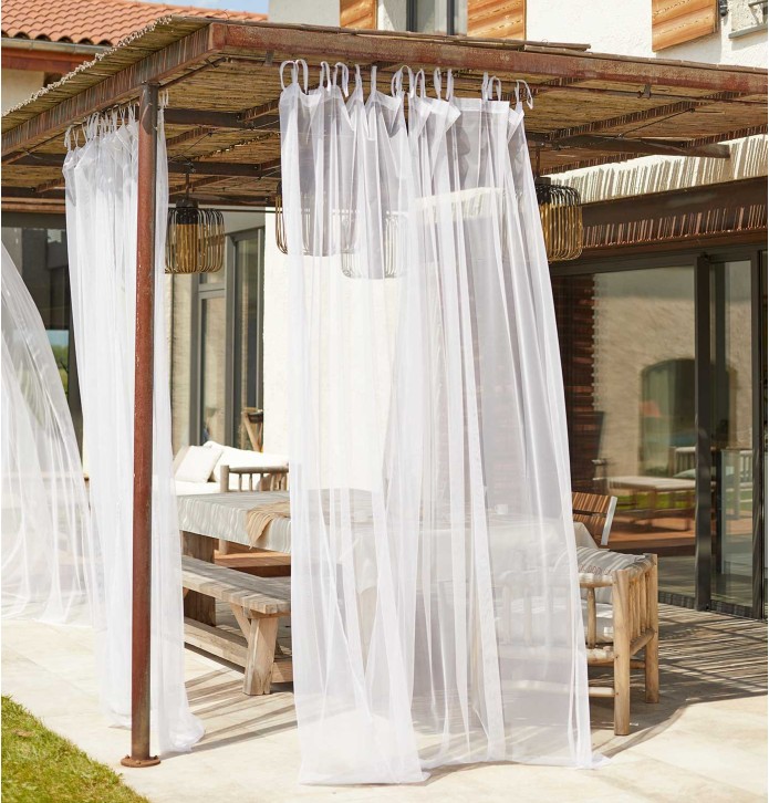 Voilage moustiquaire Mosquito Qabane - Blancollection