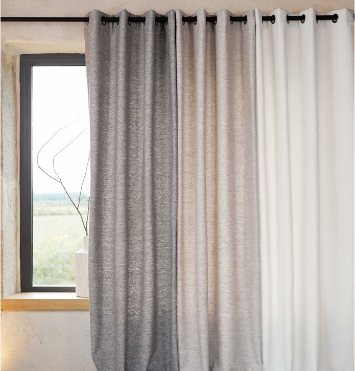 Rideau thermique Highland gris Qabane - Blancollection