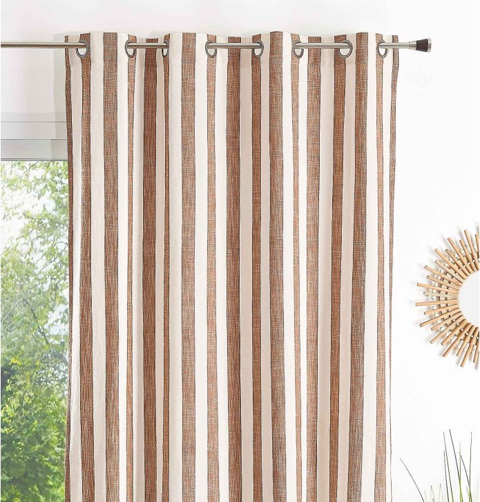 Rideau Landes terracota Qabane - Blancollection