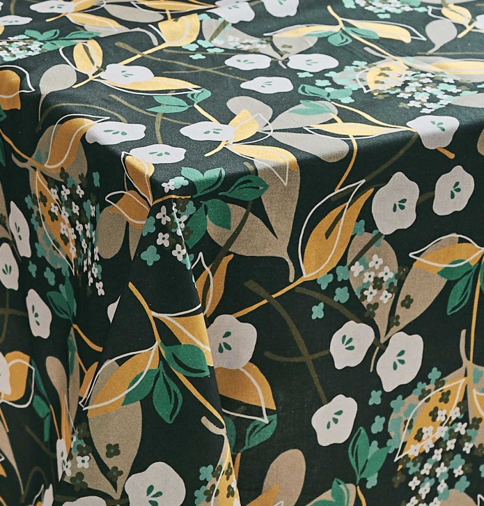 Nappe coton enduite Carambole Nydel - Blancollection