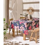 Nappe coton enduite Polynésie Nydel - Blancollection