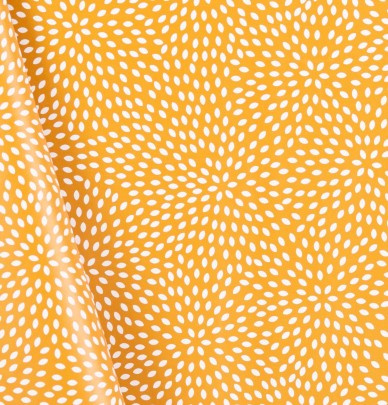 Nappe toile cirée Théa ocre Calitex