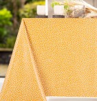 Nappe toile cirée Théa ocre Calitex