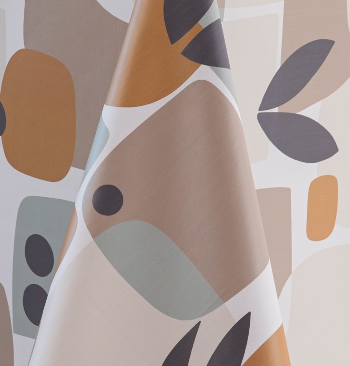 Nappe toile cirée Colorblock Calitex - Blancollection