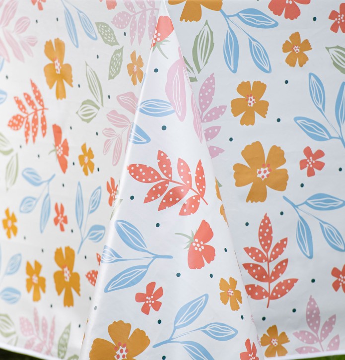 Nappe toile cirée Léonie Calitex - Blancollection