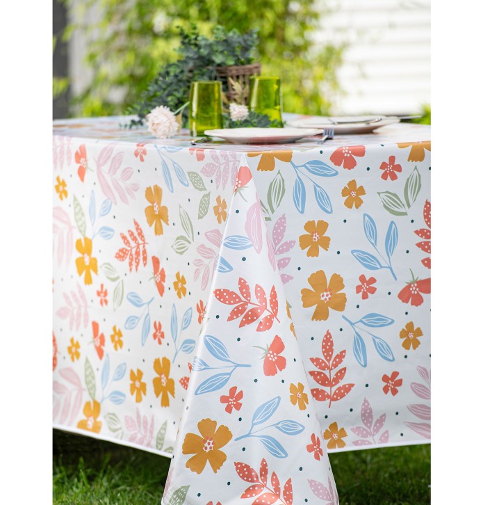 Nappe toile cirée Léonie Calitex - Blancollection
