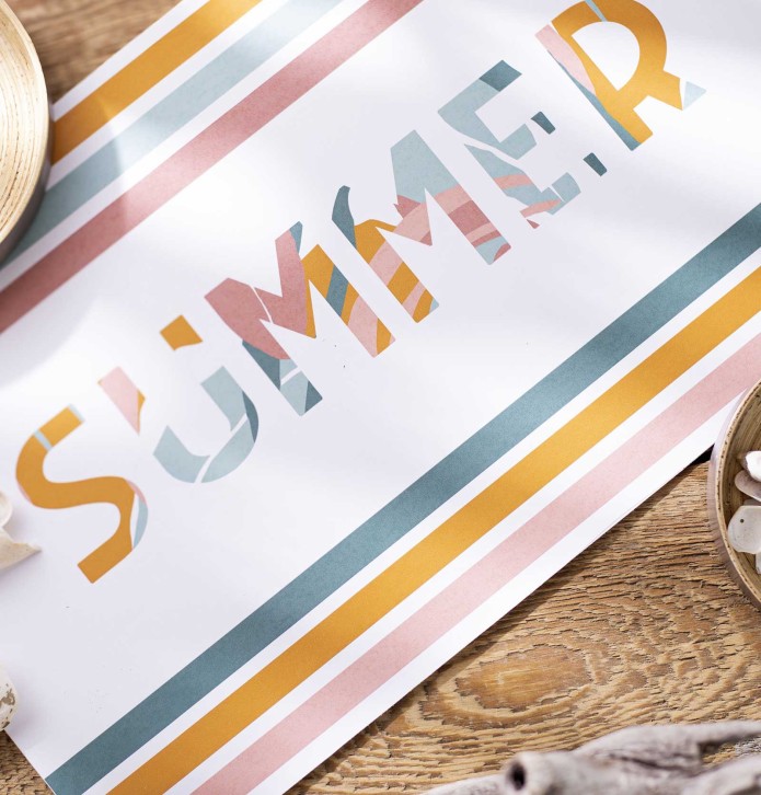 Lot de sets de table Summer Calitex - Blancollection