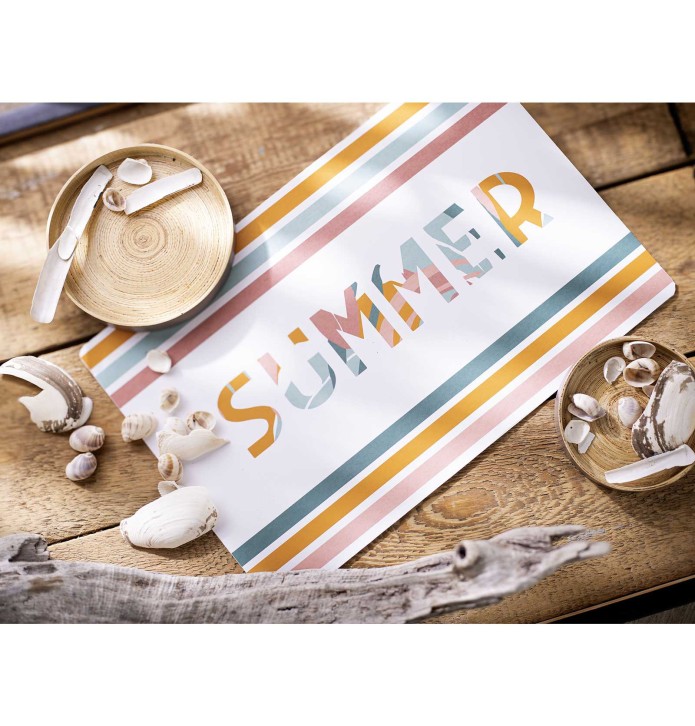 Lot de sets de table Summer Calitex - Blancollection