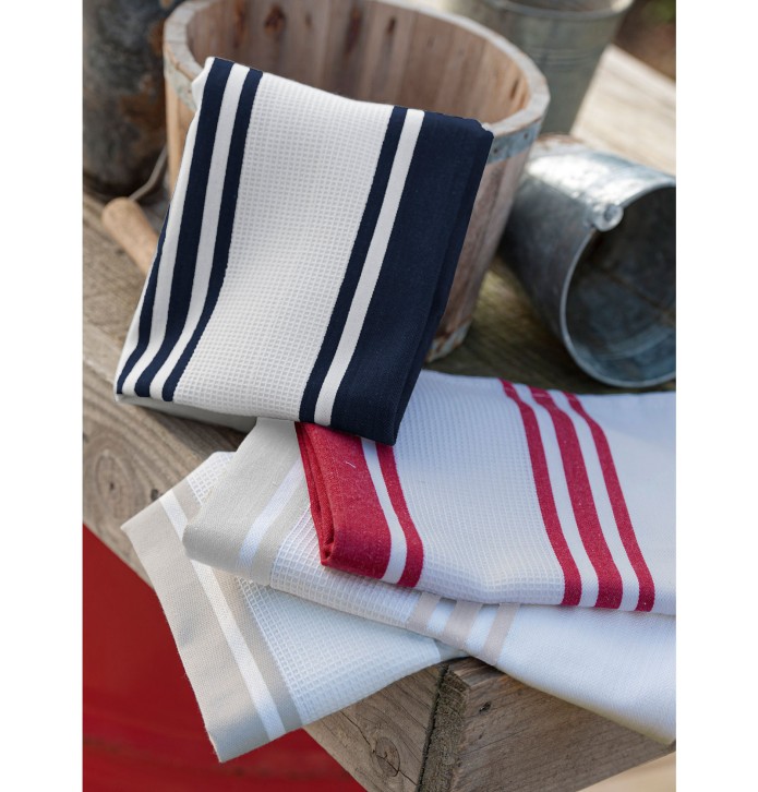 Lot de 6 torchons Orpierre Calitex - Blancollection