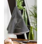 Lot de 2 torchons ronds Cooking Time Calitex - Blancollection