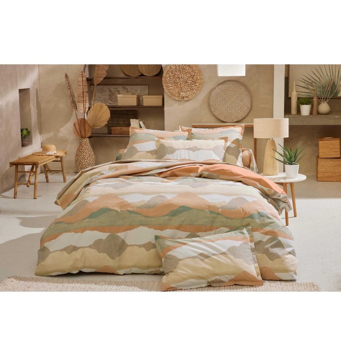 Drap percale Land craie Tradilinge - Blancollection