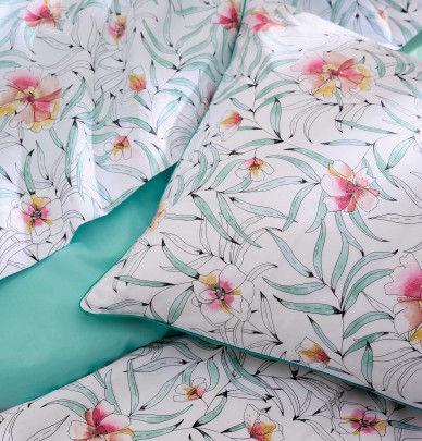 Drap percale Roxanne jade Tradilinge