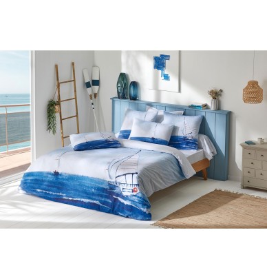 Housse de couette percale Régate Tradilinge