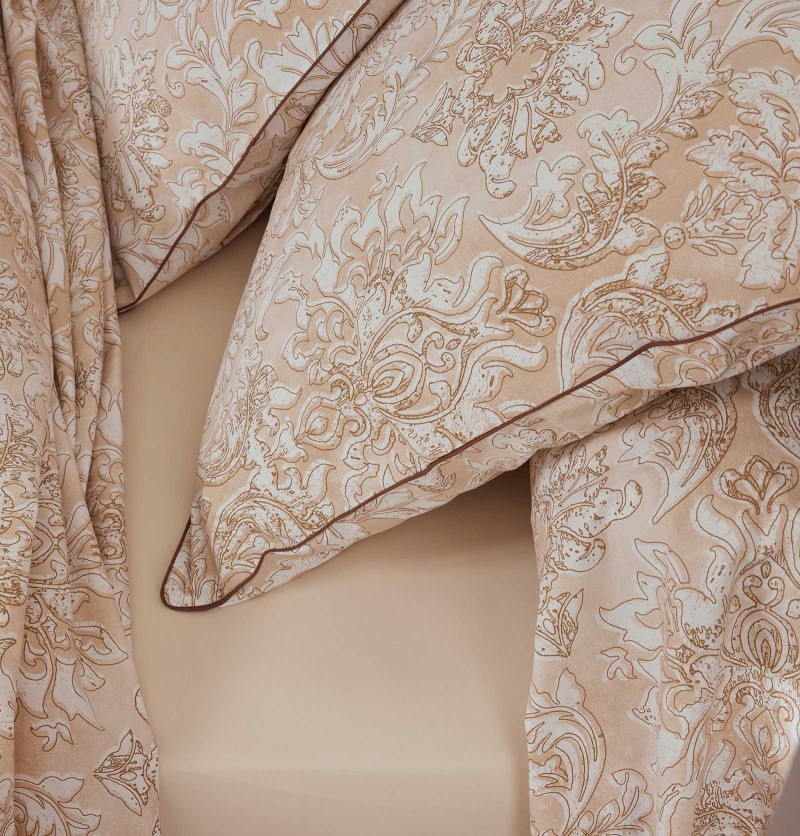 Drap housse percale beige Tradilinge